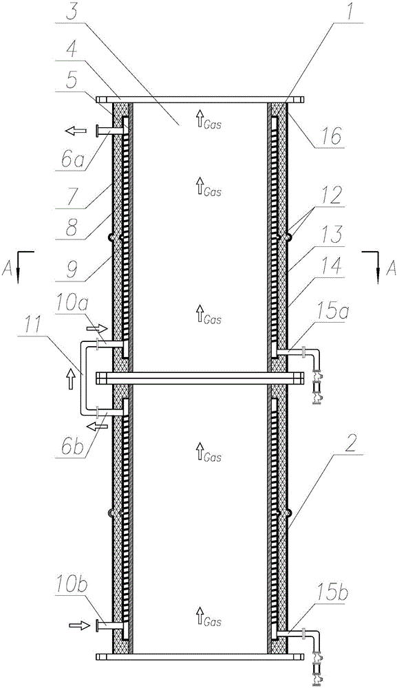 Waste heat recovery device for ascending pipe of coke oven