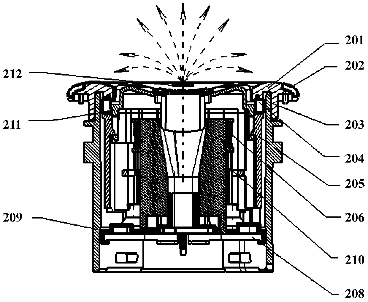 Switching device used for controlling engine of vehicle