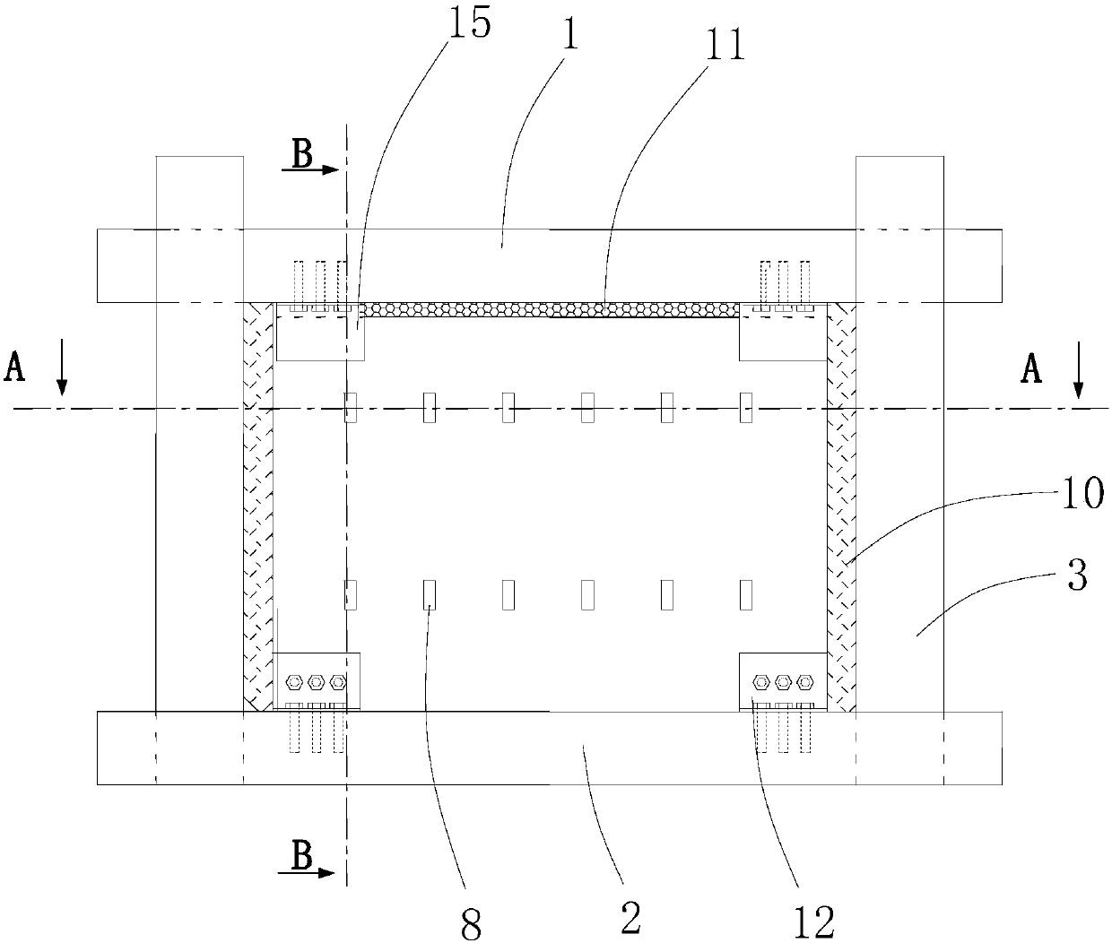 Assembly energy dissipation and vibration reduction filling wall board structure