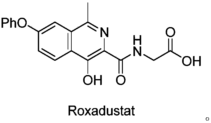 Preparation method of Roxadustat intermediate