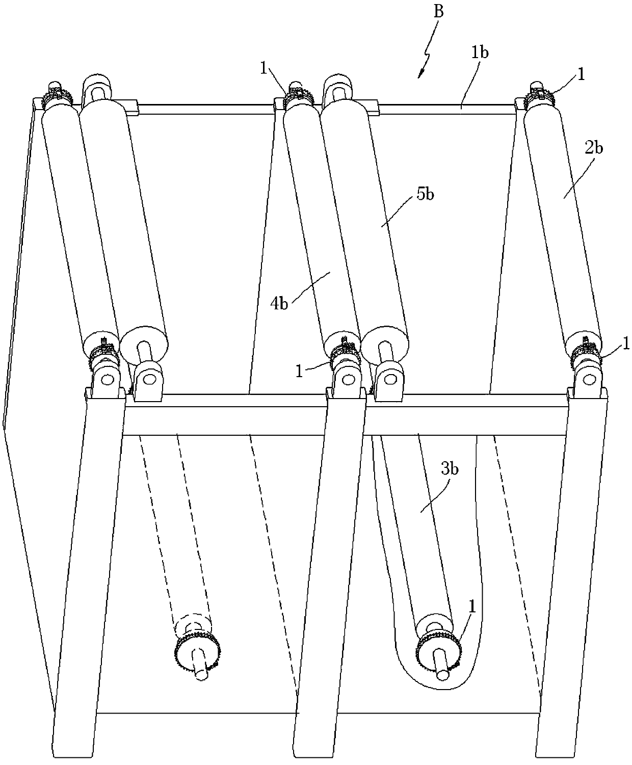 Warp knitting and printing all-in-one machine