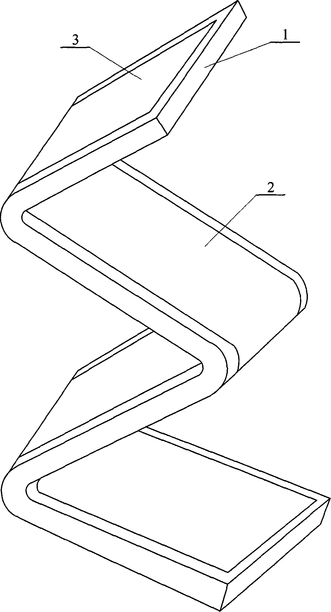 Dielectric elastomer folding-shaped driver making method