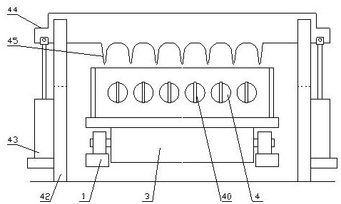 Semi-automatic production line for preparing assembly type light wallboard