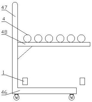 Semi-automatic production line for preparing assembly type light wallboard