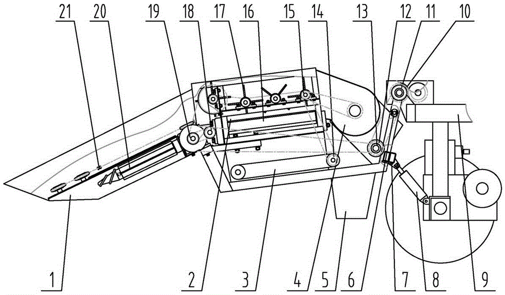 A corn harvester ear picking platform with adjustable row spacing and peelable