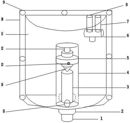 Water-saving flushing tank for bathroom security protection