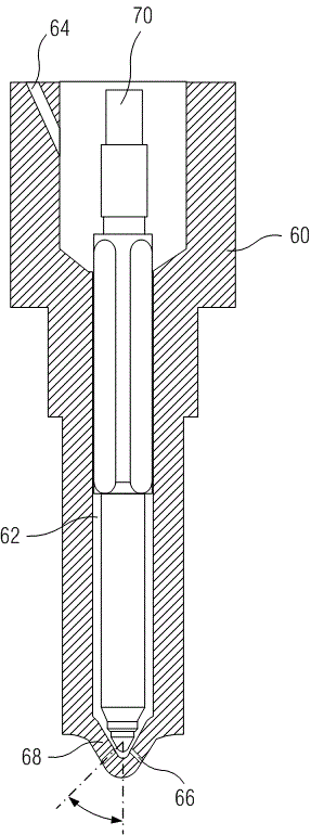Needle valve component for fuel injection device