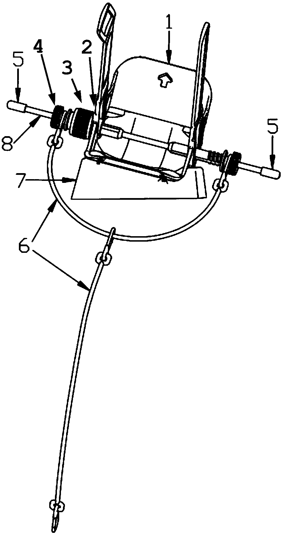 A kind of calcaneal traction navigation device