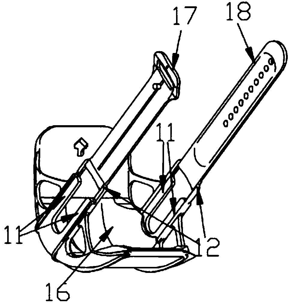 A kind of calcaneal traction navigation device