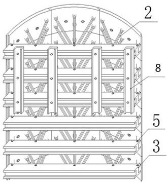 A support structure and construction method of a sandbar composite tile-plate type foundation pit