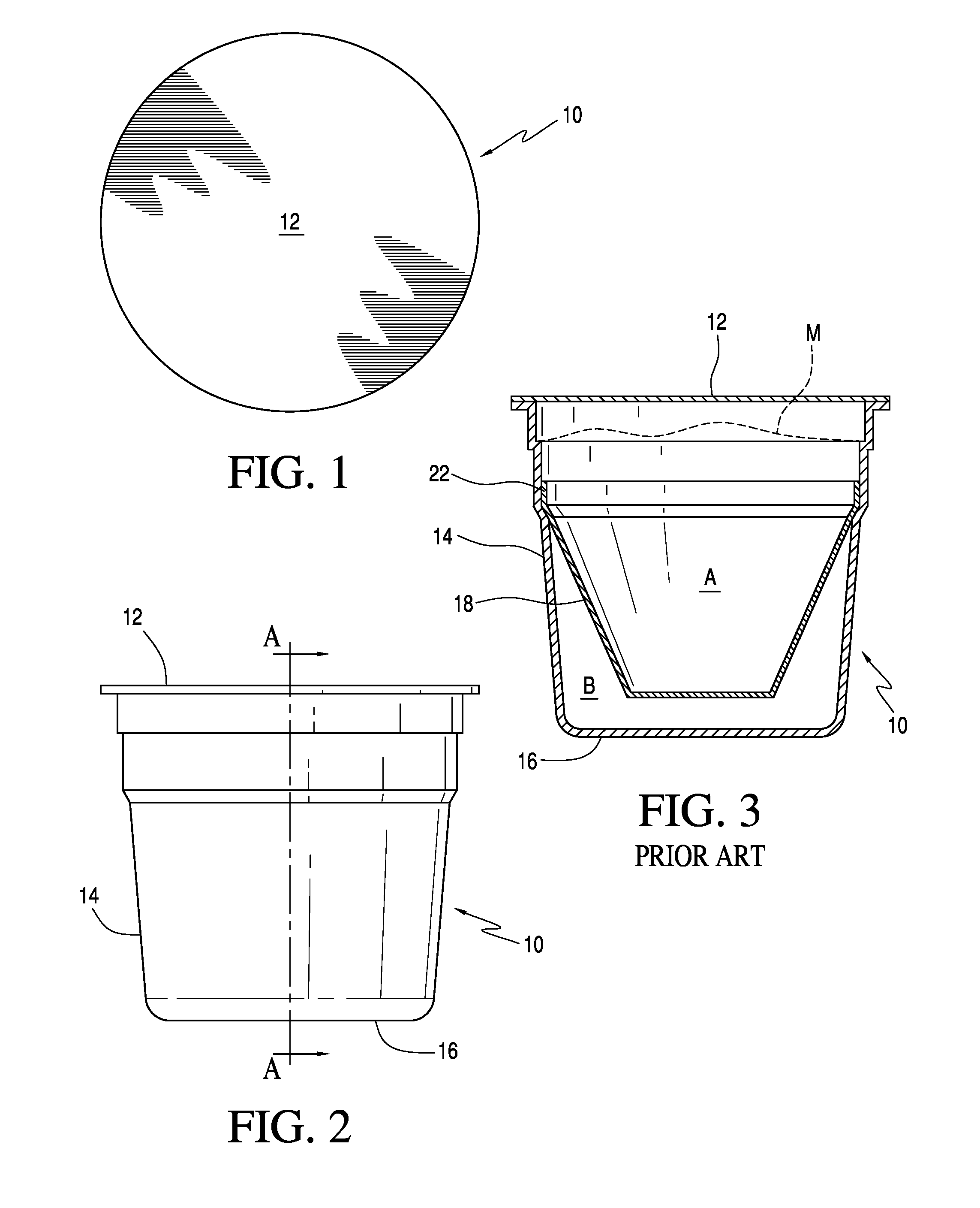 Oxygen and carbon dioxide absorption in a single use container with an absorbent support below the filter