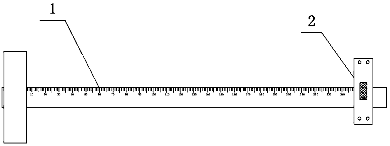 Damping clamping block positioning type drawing child-mother ruler