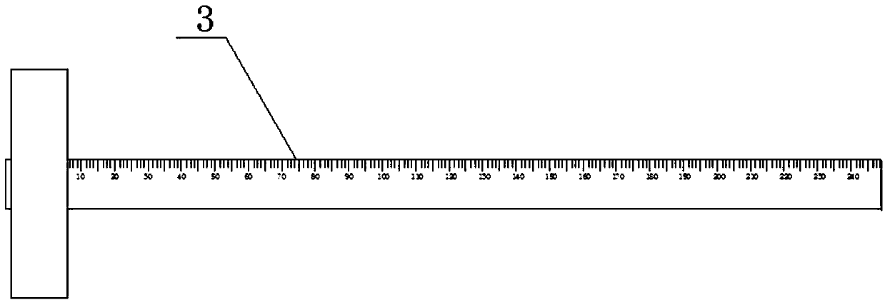 Damping clamping block positioning type drawing child-mother ruler