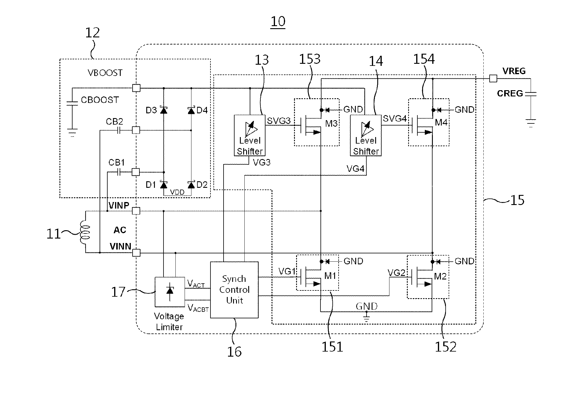 Active rectifier and wireless power receiving apparatus using the same that can reduce reverse current leakage