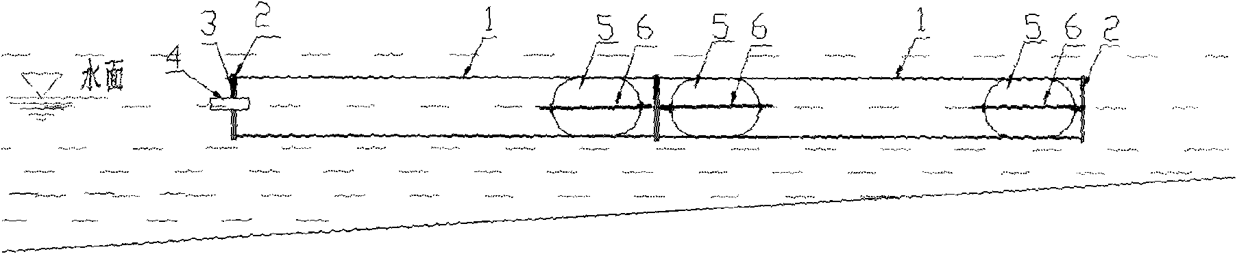 Method for installing pipelines assisted by air bags