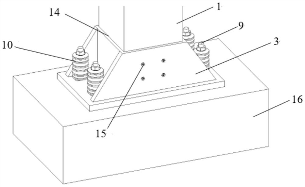 Self-resetting swing laminated wood frame with column boots