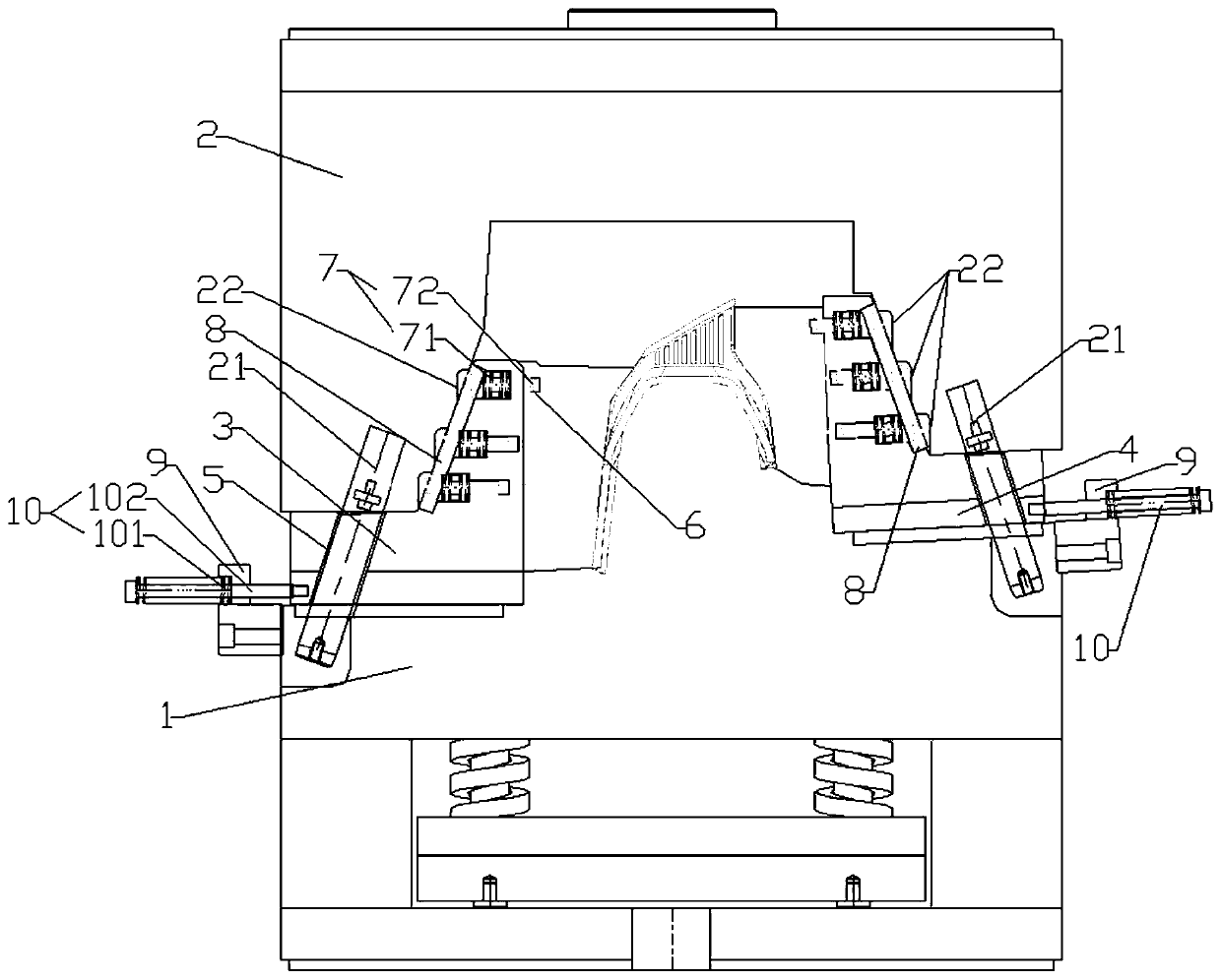 Slider angled core pulling ejecting mechanism - Eureka | Patsnap ...