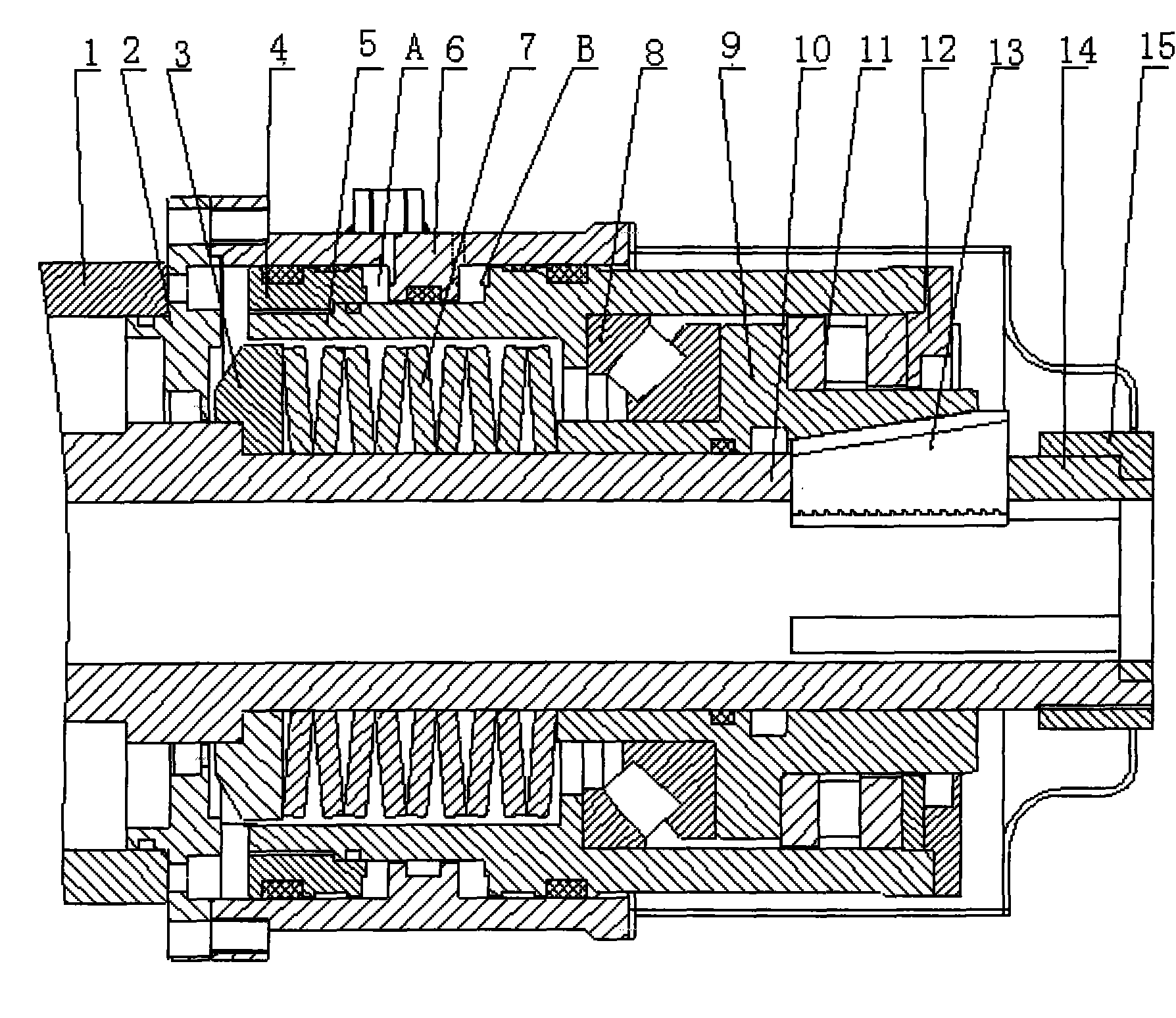 Hydraulic chunk with function of compensatory clamping