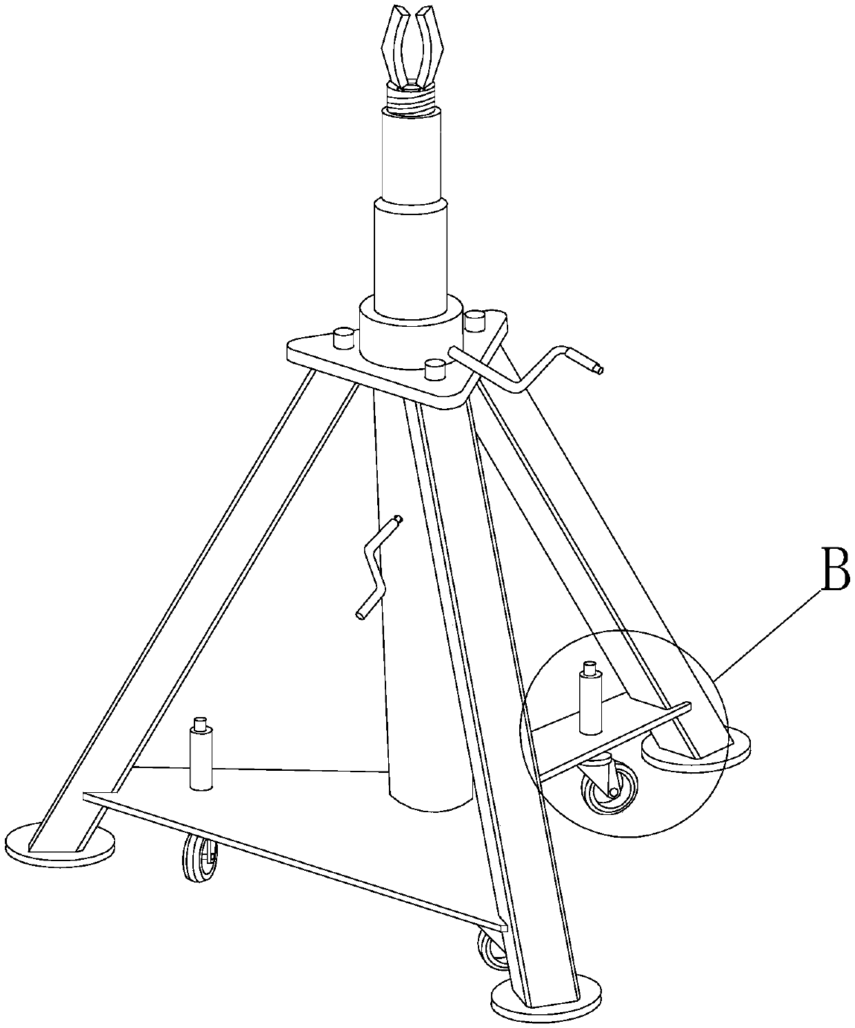 Insulation supporting device for power construction