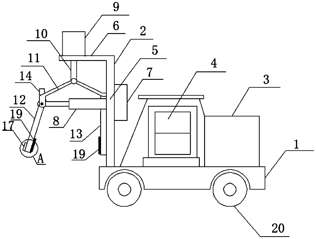 A grabbing machine for aerated brick handling