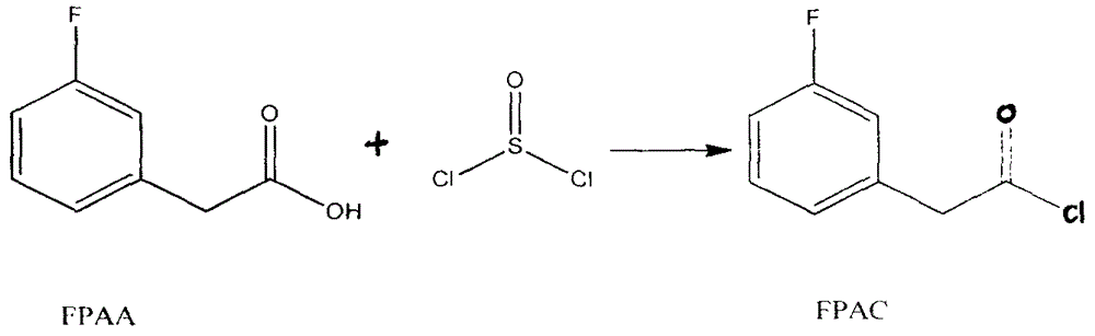 Preparation method for 4-(3-fluorine phenyl)-2,2-phenyl-5-(4-(methylmercapto-)phenyl) furan-3(2H)-ketone