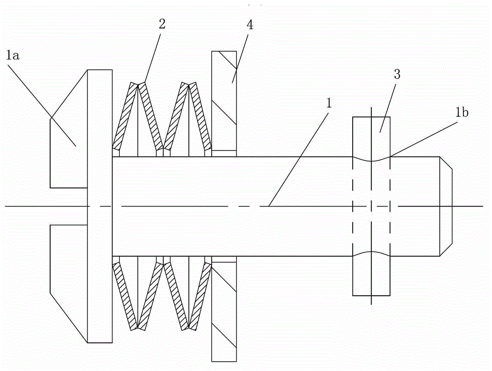 Stamping part connecting fastening structure