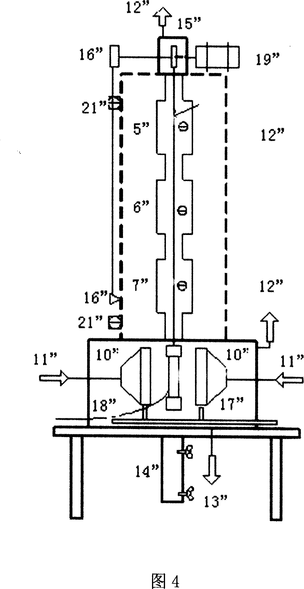 Quick cooling test plant for disk type band steel, and method of use