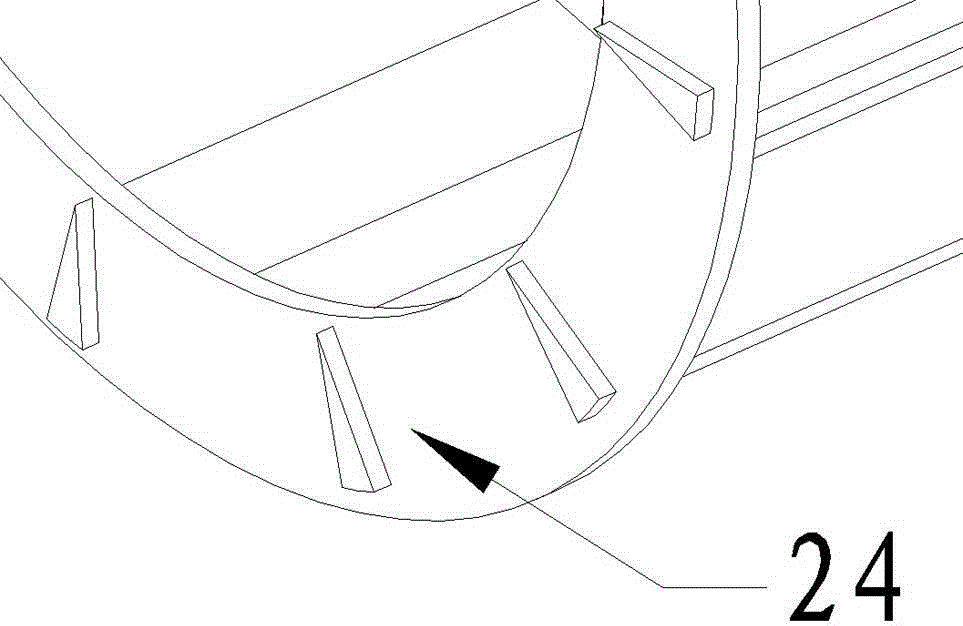 Dust-deposition-preventing long-shaft fan impeller with wedge-shaped blade