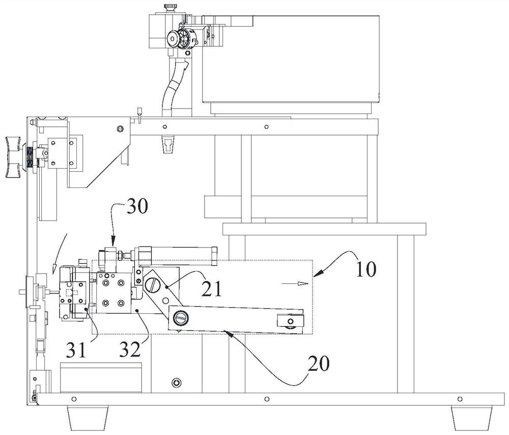 Swing connecting rod mechanism and tubular terminal crimping machine
