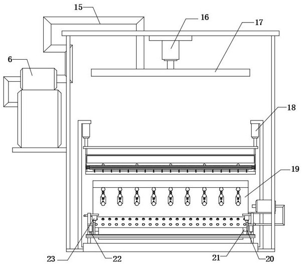 A pre-shrinking processing equipment for clothing fabrics