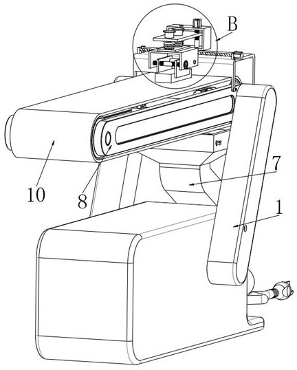 Sand belt machine for wood processing