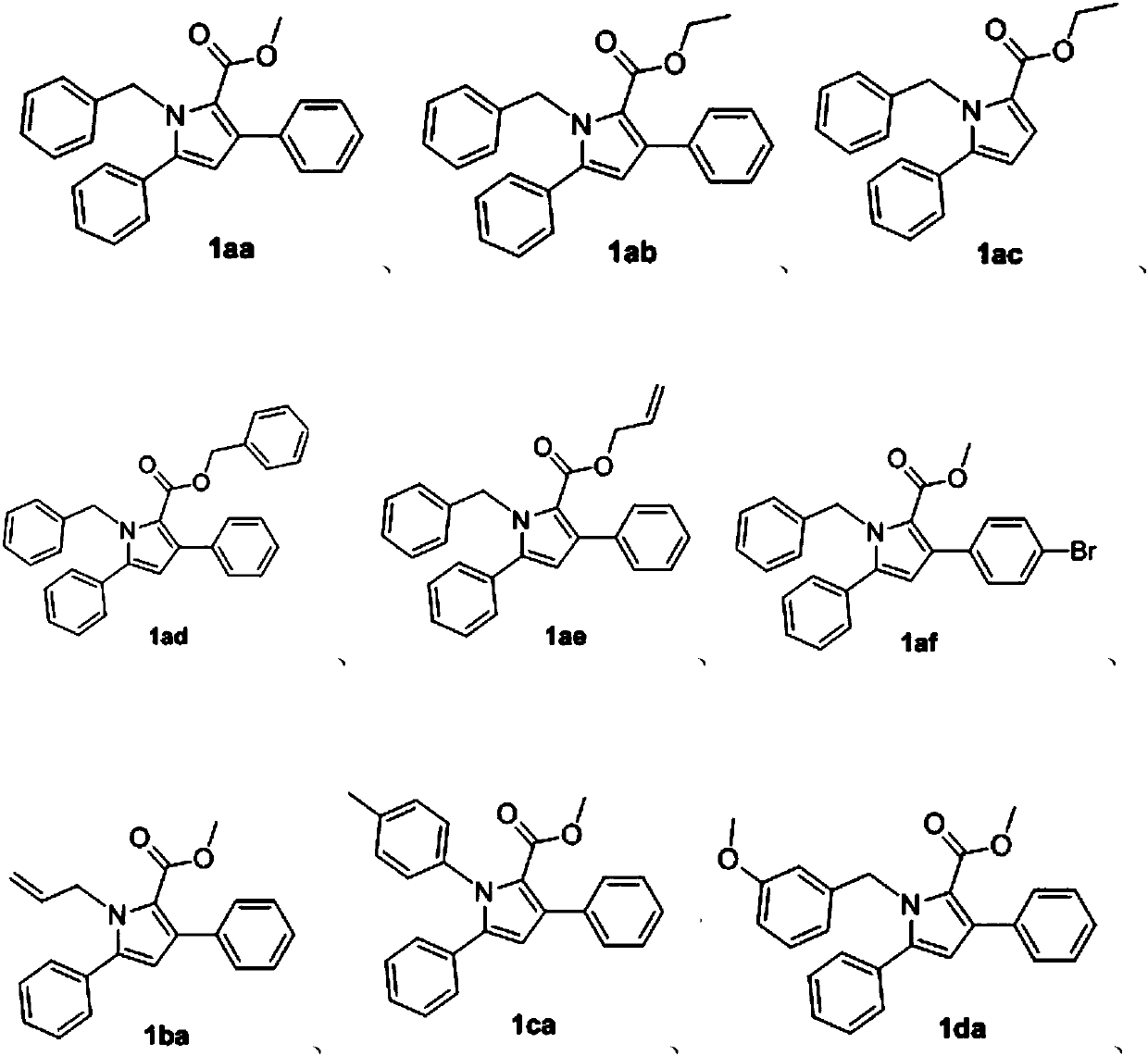 Polysubstituted pyrrole compound and synthesis method thereof