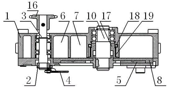 Reciprocation-swing type seed breeding and discharging device of discharge plate