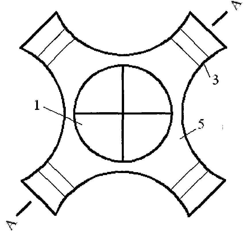 Valve pile tip structure device of cast-in-place X-shaped concrete pile and using method thereof