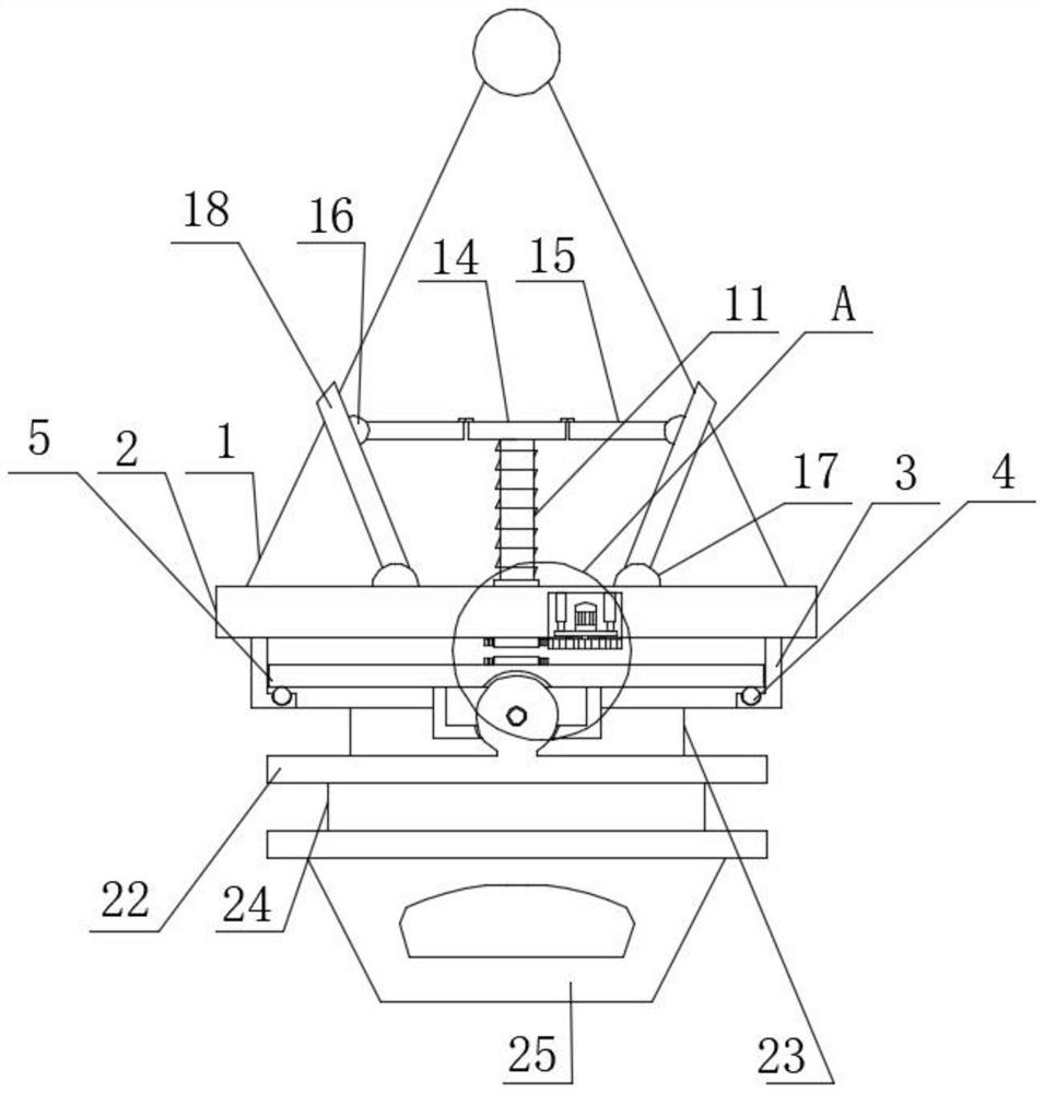 Beam body hoisting device convenient to operate