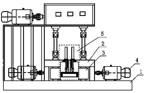 Vertical rolling mill with press roll device