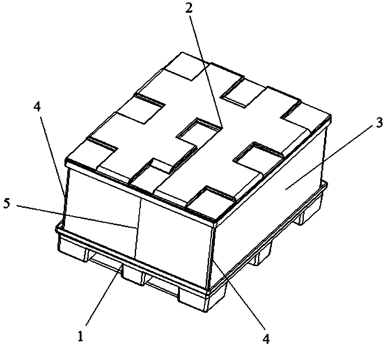 An automatic folding and recycling device for the coaming box of automobile exterior parts
