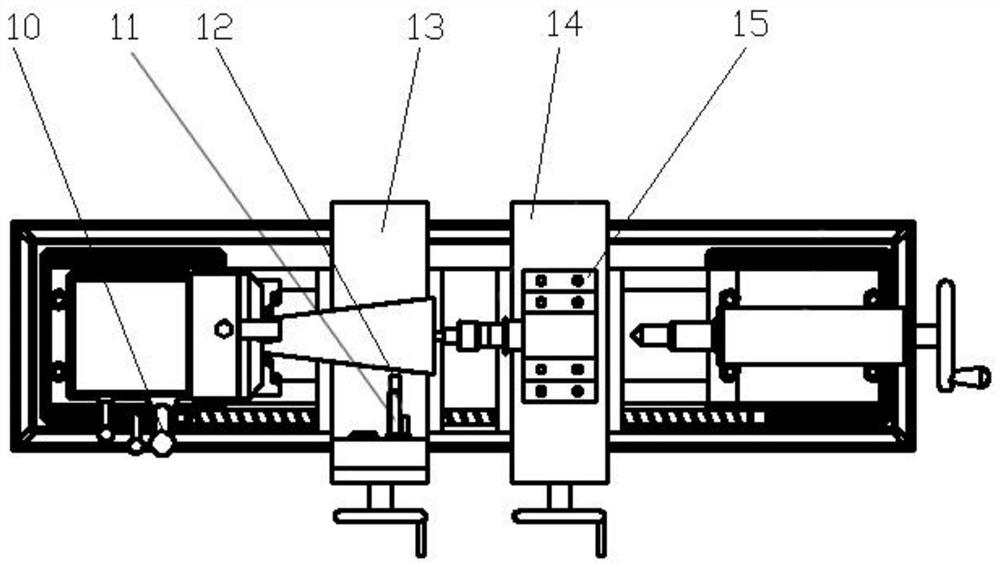 Magnetic particle grinding device and process for machining inner wall of conical part