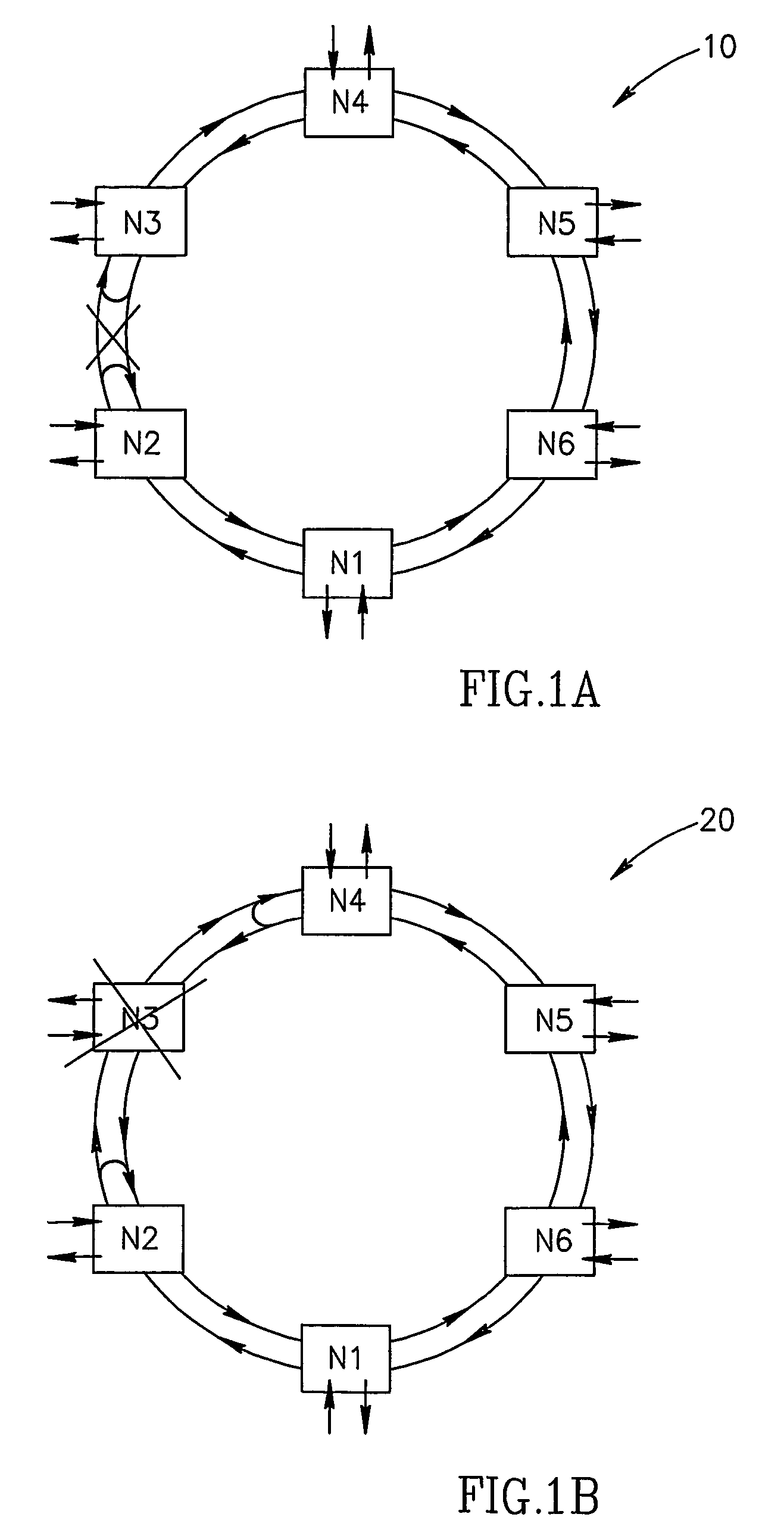 Method for protection of ethernet traffic in optical ring networks