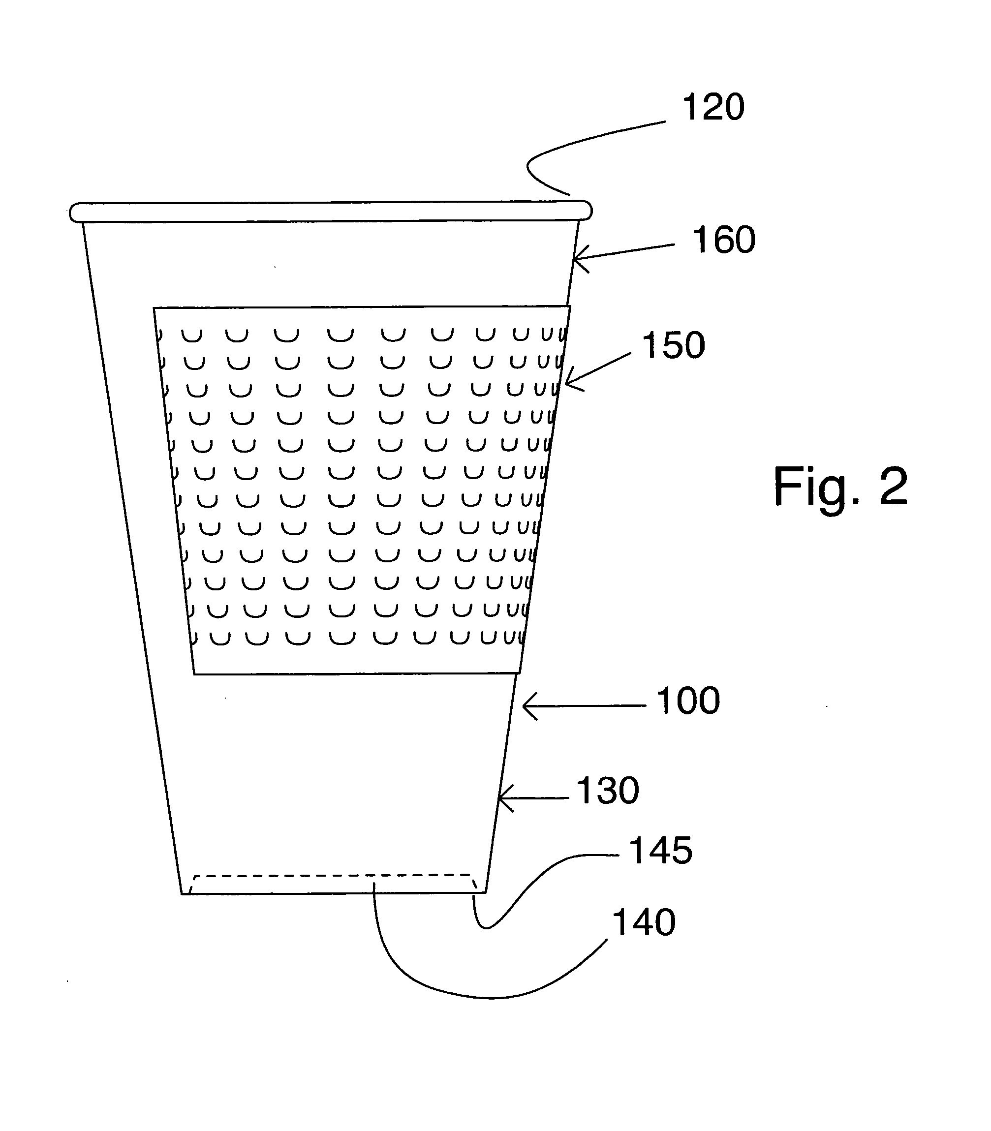 Disposable insulated container and method of making