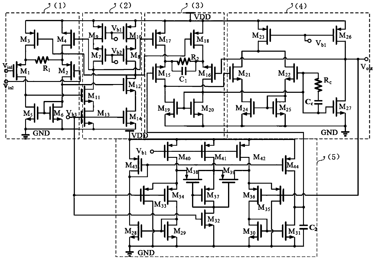 A current feedback type instrument amplifier with a high common-mode rejection ratio