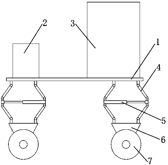 Self-propelled spraying vehicle