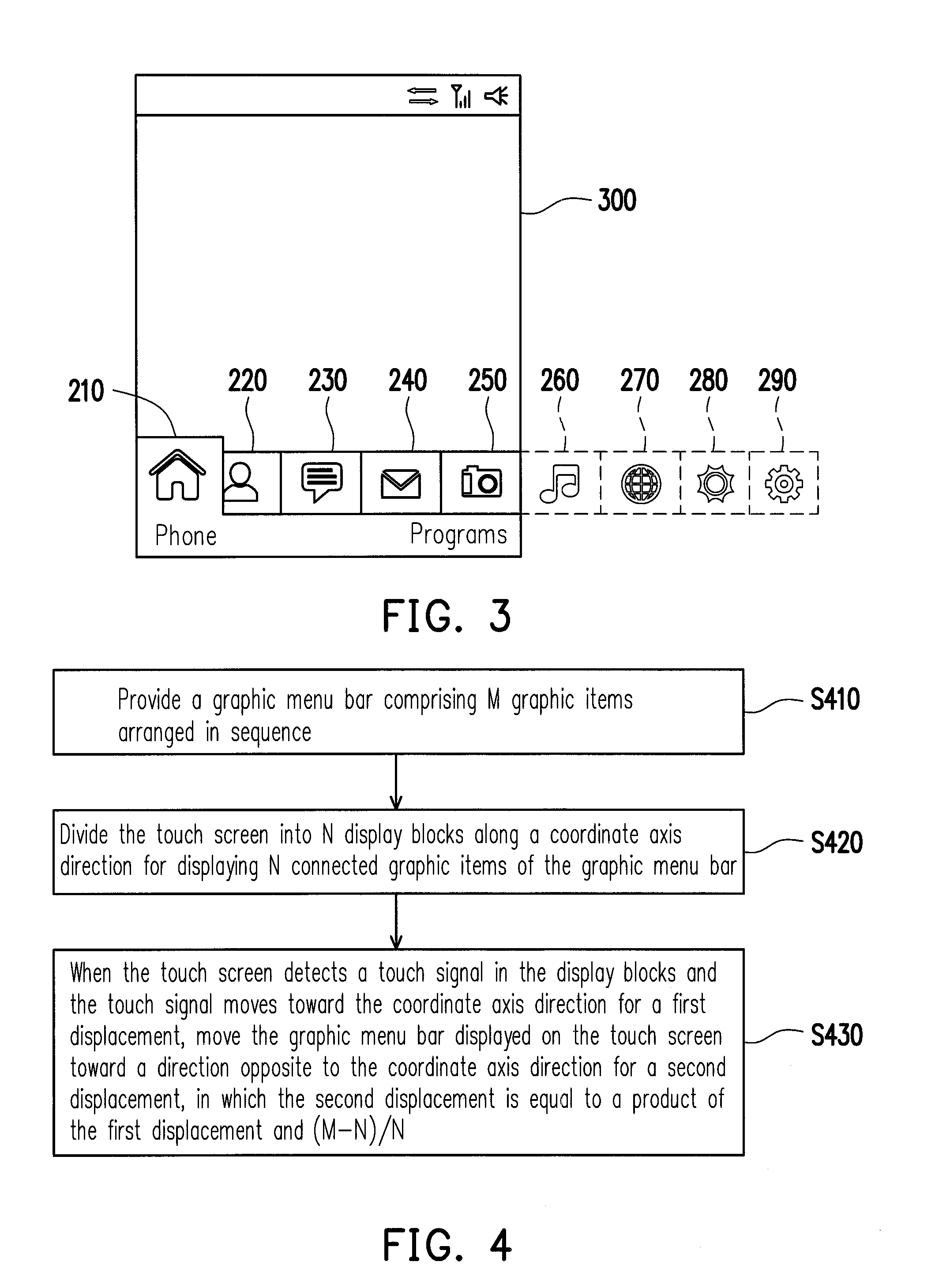 Method and apparatus for operating graphic menu bar and recording medium using the same