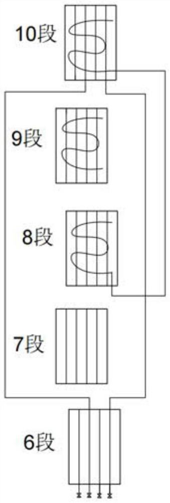 Method for jumper connection of cooling stand pipe in medium repair of blast furnace