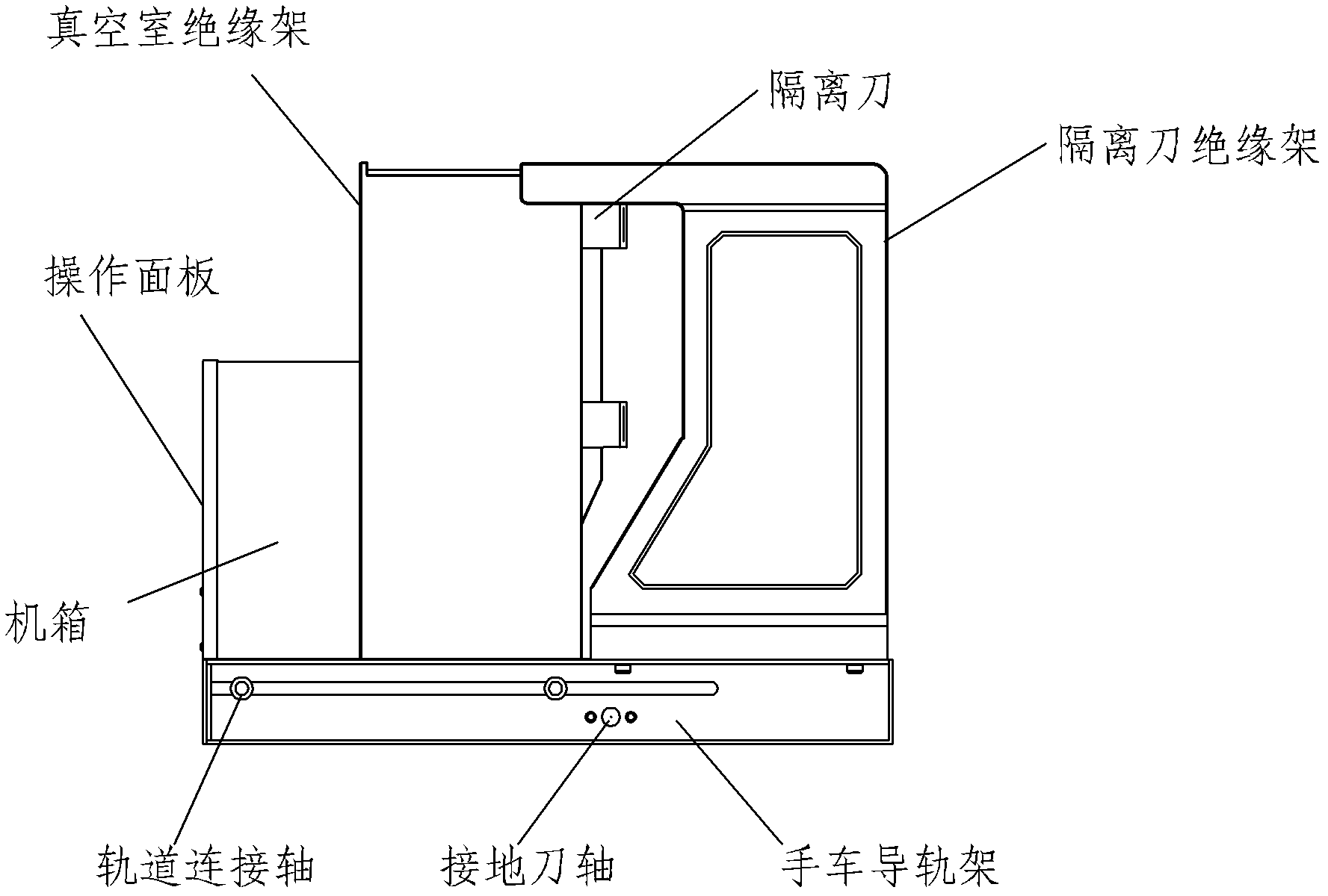 Handcart type permanent magnet combined breaking device