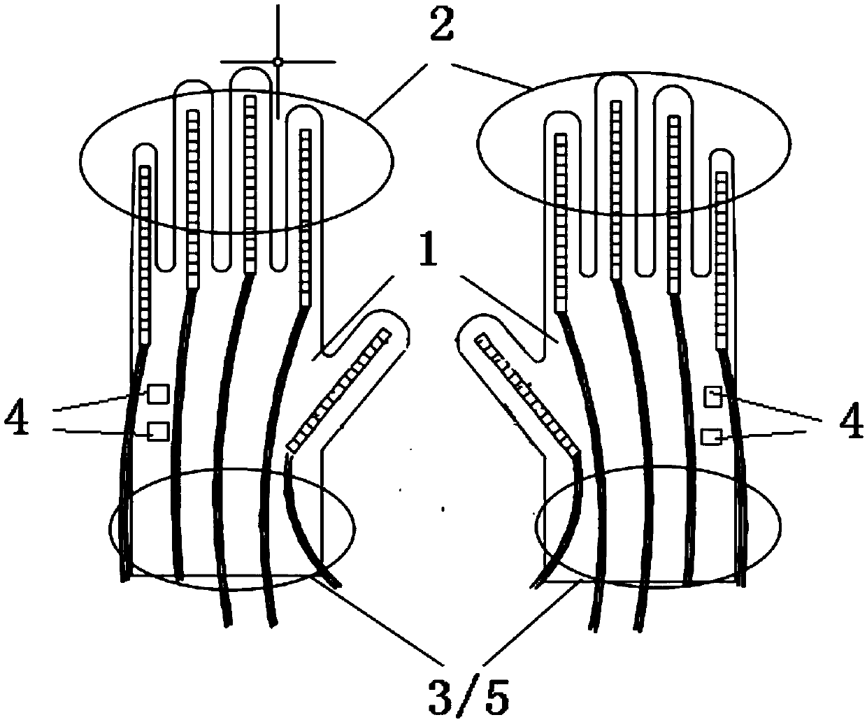 Sign language glove with calibration and learning functions, system and implementation method thereof
