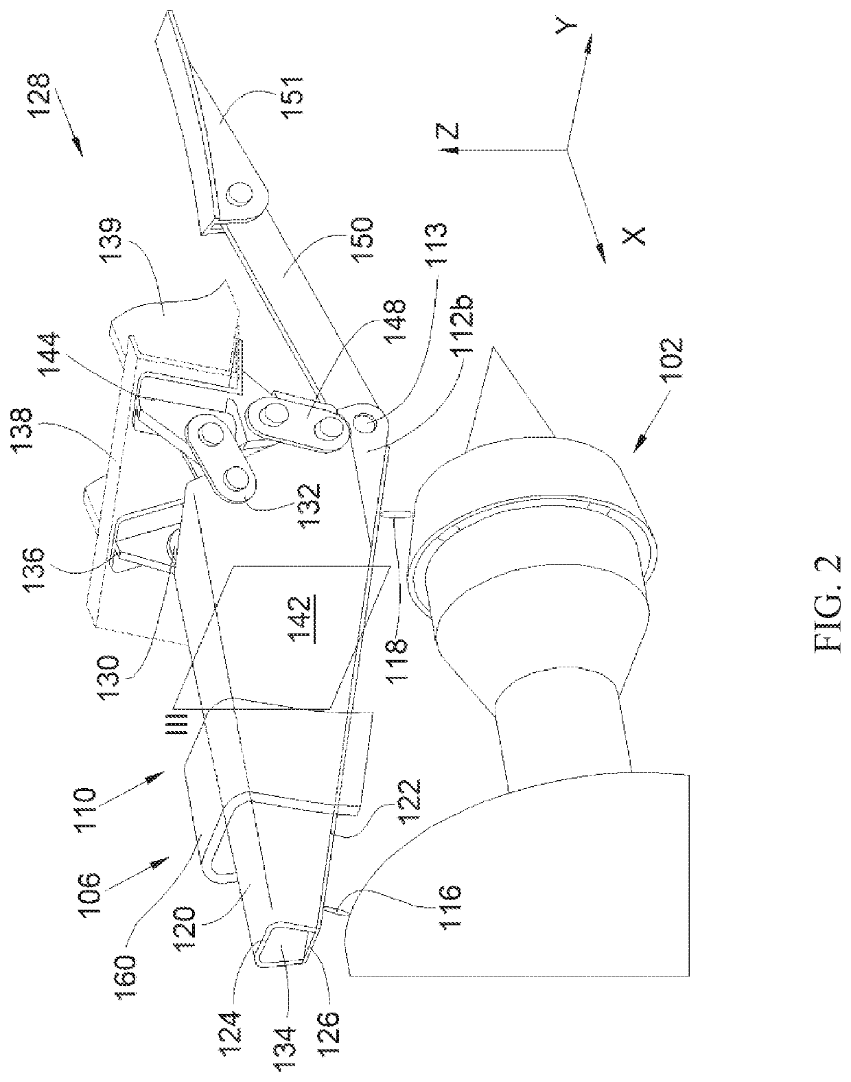 Engine pylon for coupling a jet engine to a wing of an aircraft