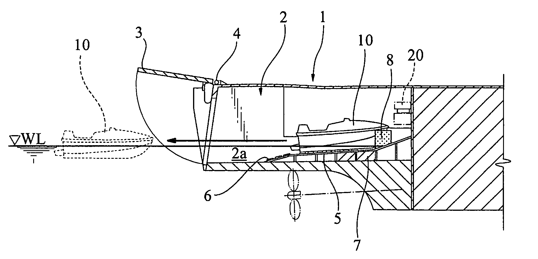 Apparatus and method for drop-down/lift-up boat mounted on marine vessel