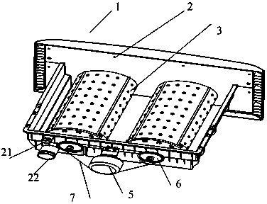 Small roller for containing washings and drawer assembly using same