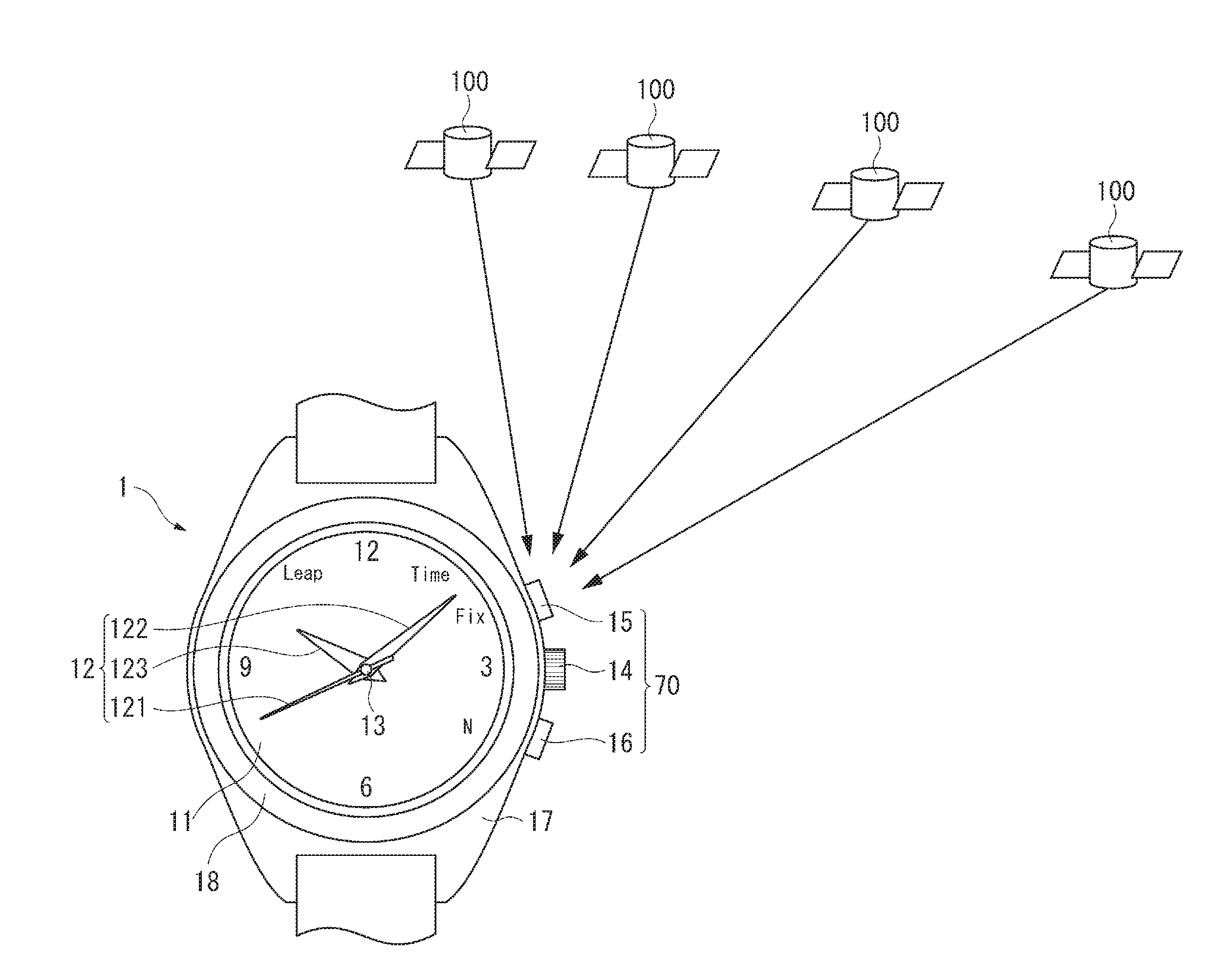 Electronic Timepiece and Method for Controlling Display Operation of Electronic Timepiece